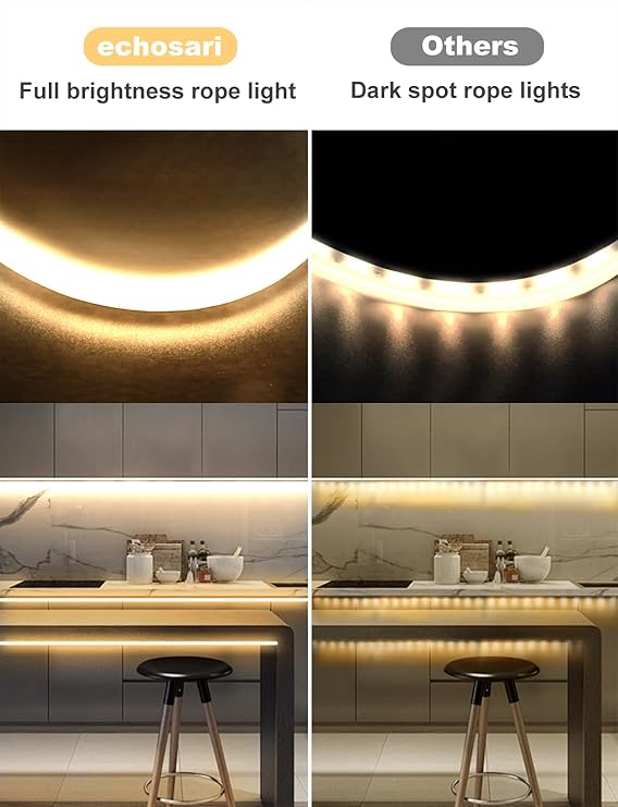 echosari Warm White Neon Rope Lights