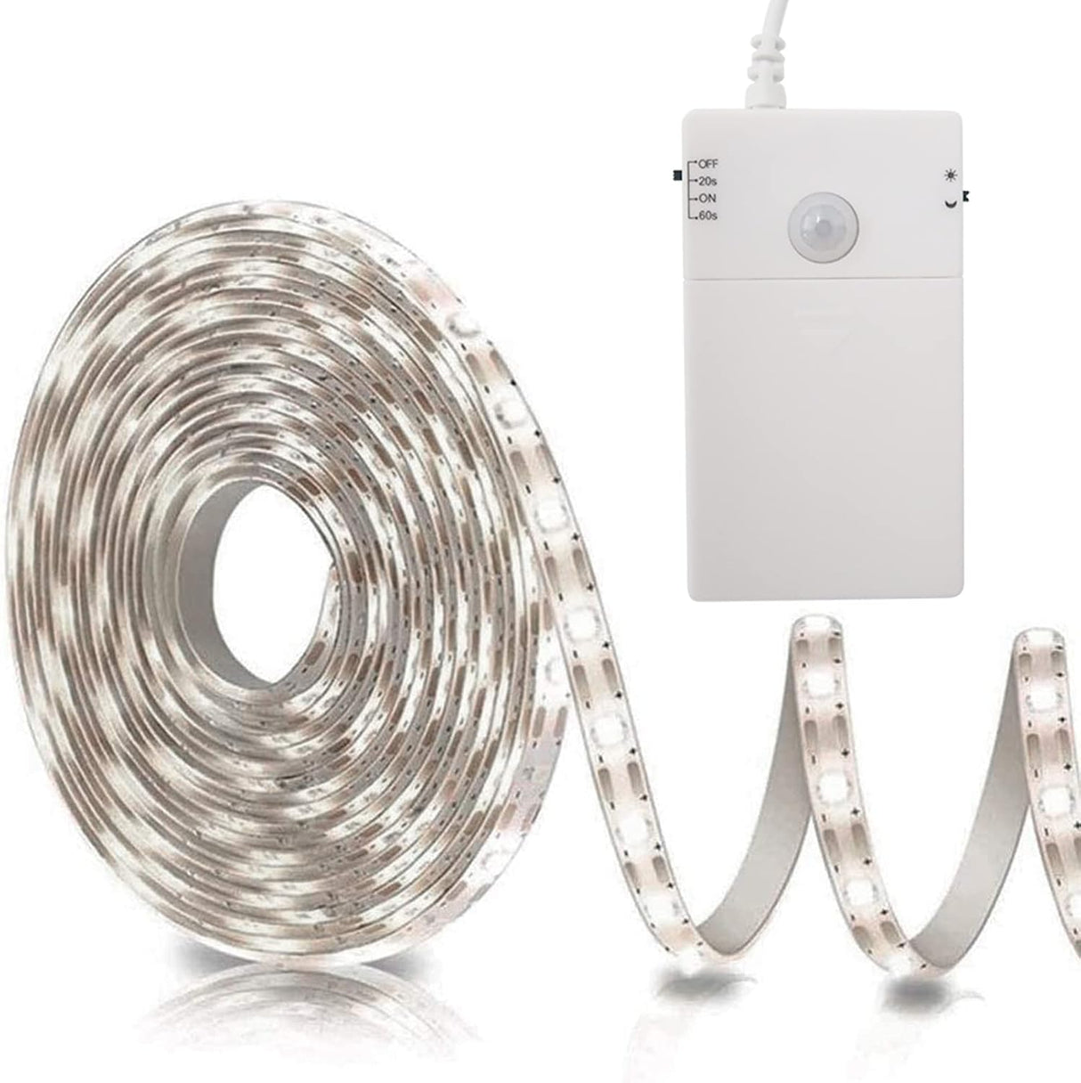 echosari Battery Operated Motion Sensor Cabinet Strip Lights(Cool White)