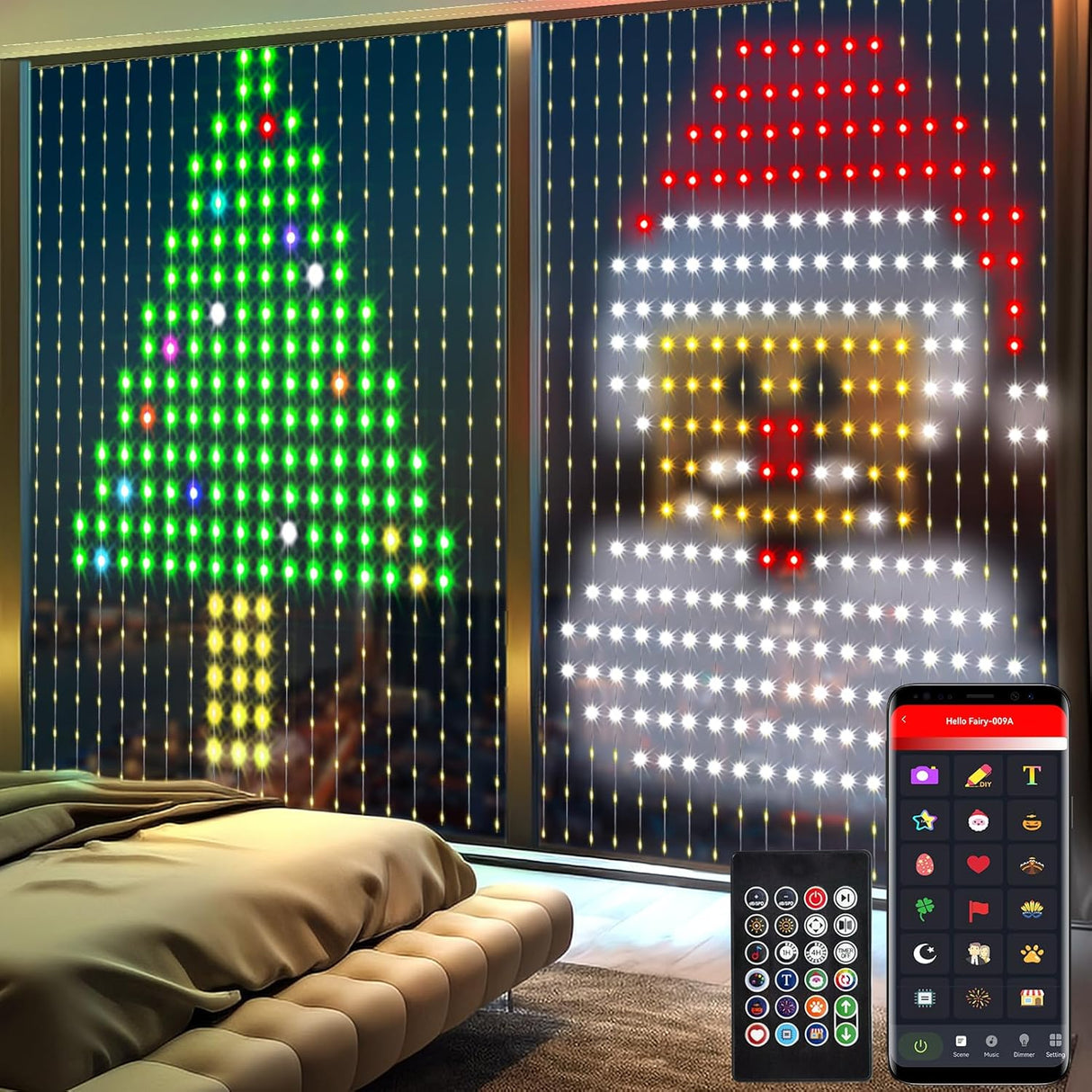 echosari Smart Curtain Lights