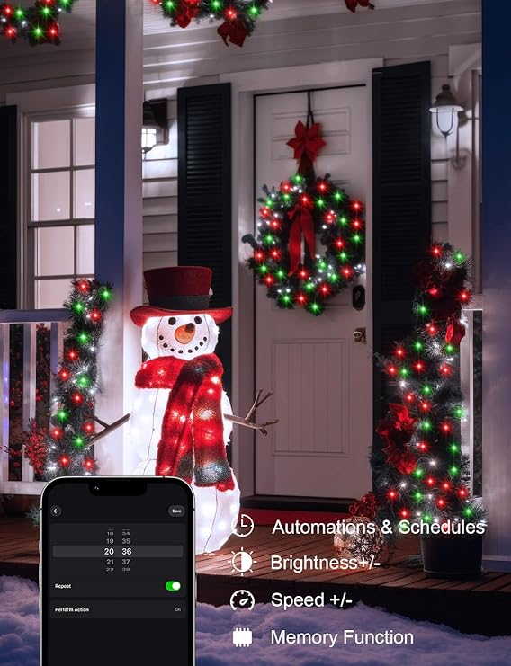 echosari Christmas Smart String Lights