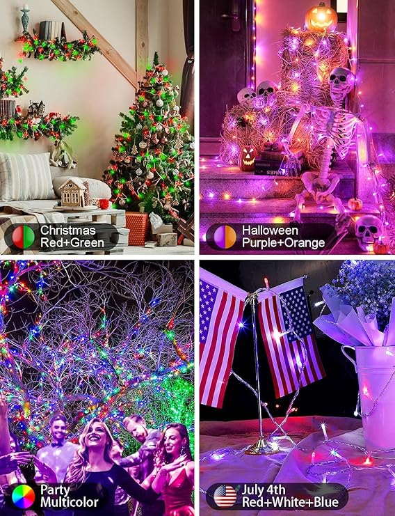 echosari Christmas Smart String Lights