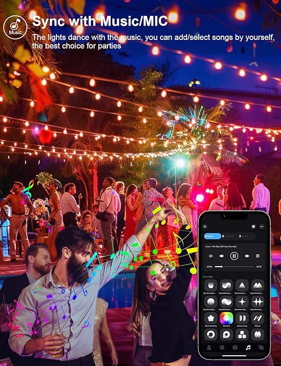 echosari Christmas Smart String Lights