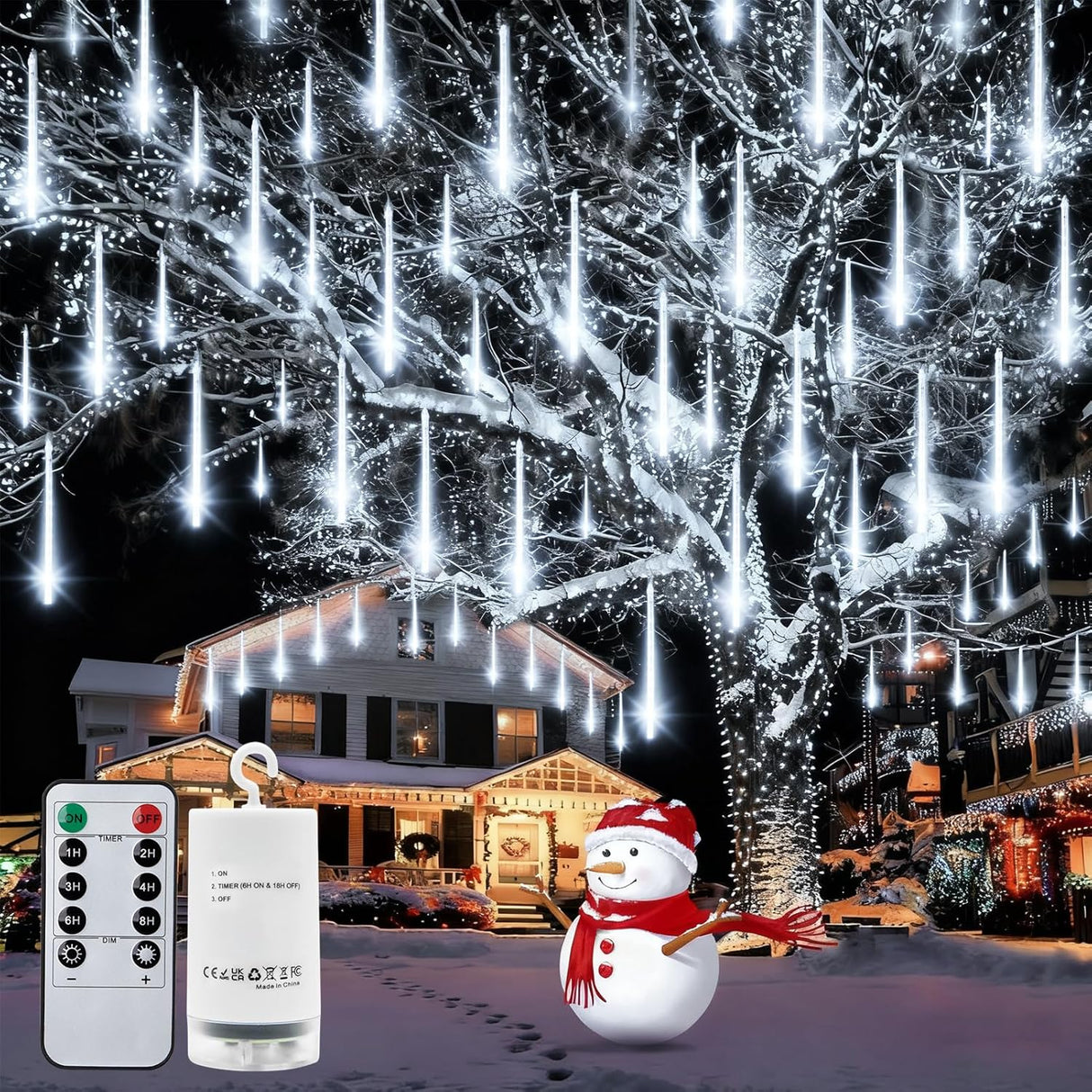 echosari Christmas Meteor Shower Lights