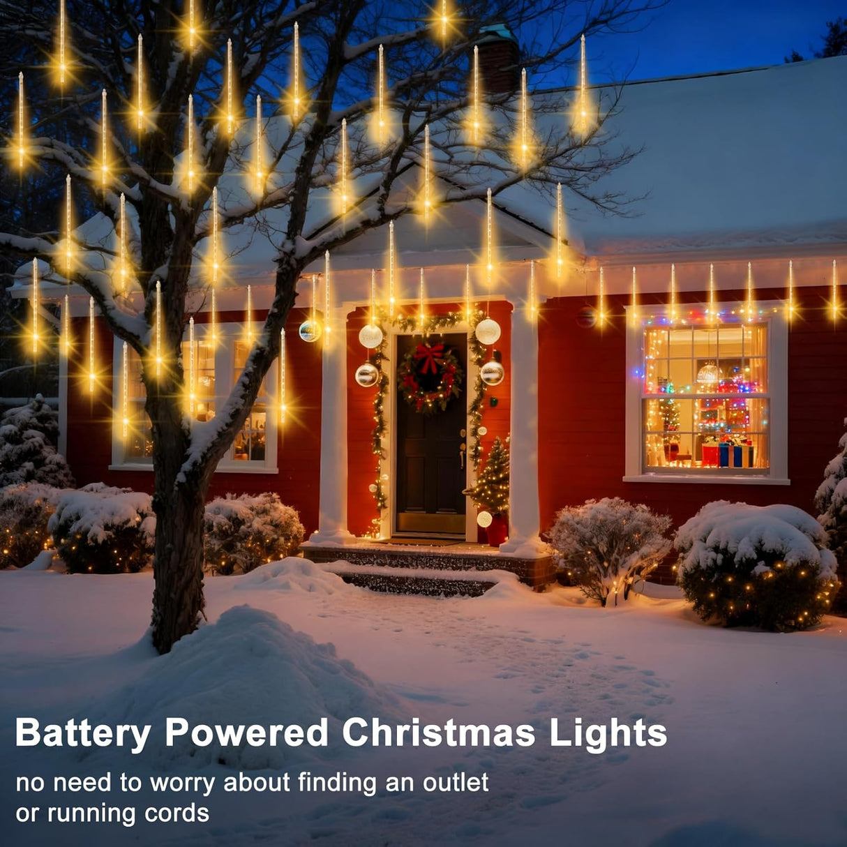 echosari Christmas Meteor Shower Lights