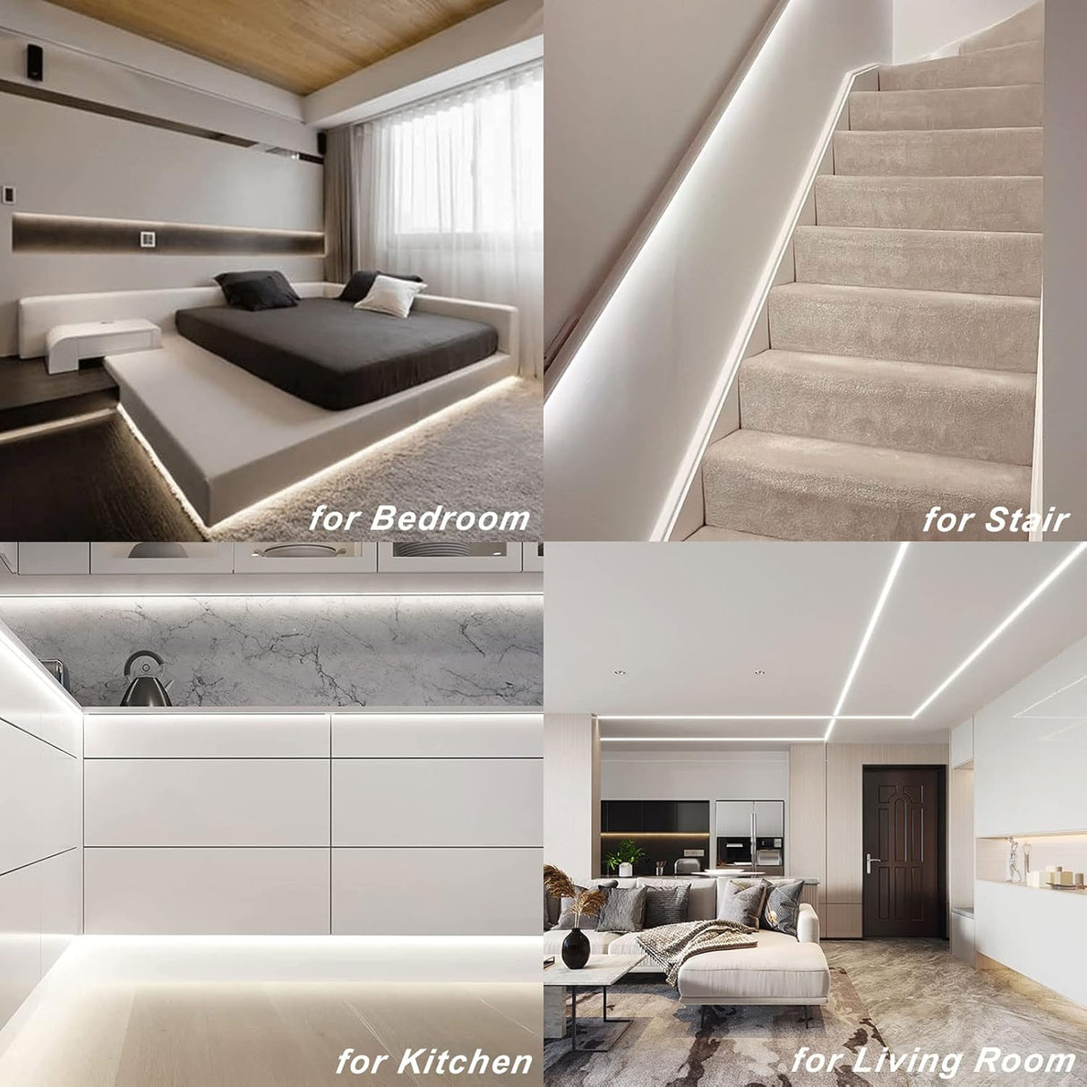 echosari Battery Powered Led Strip Lights 9.8ft 90Led(Cool White)