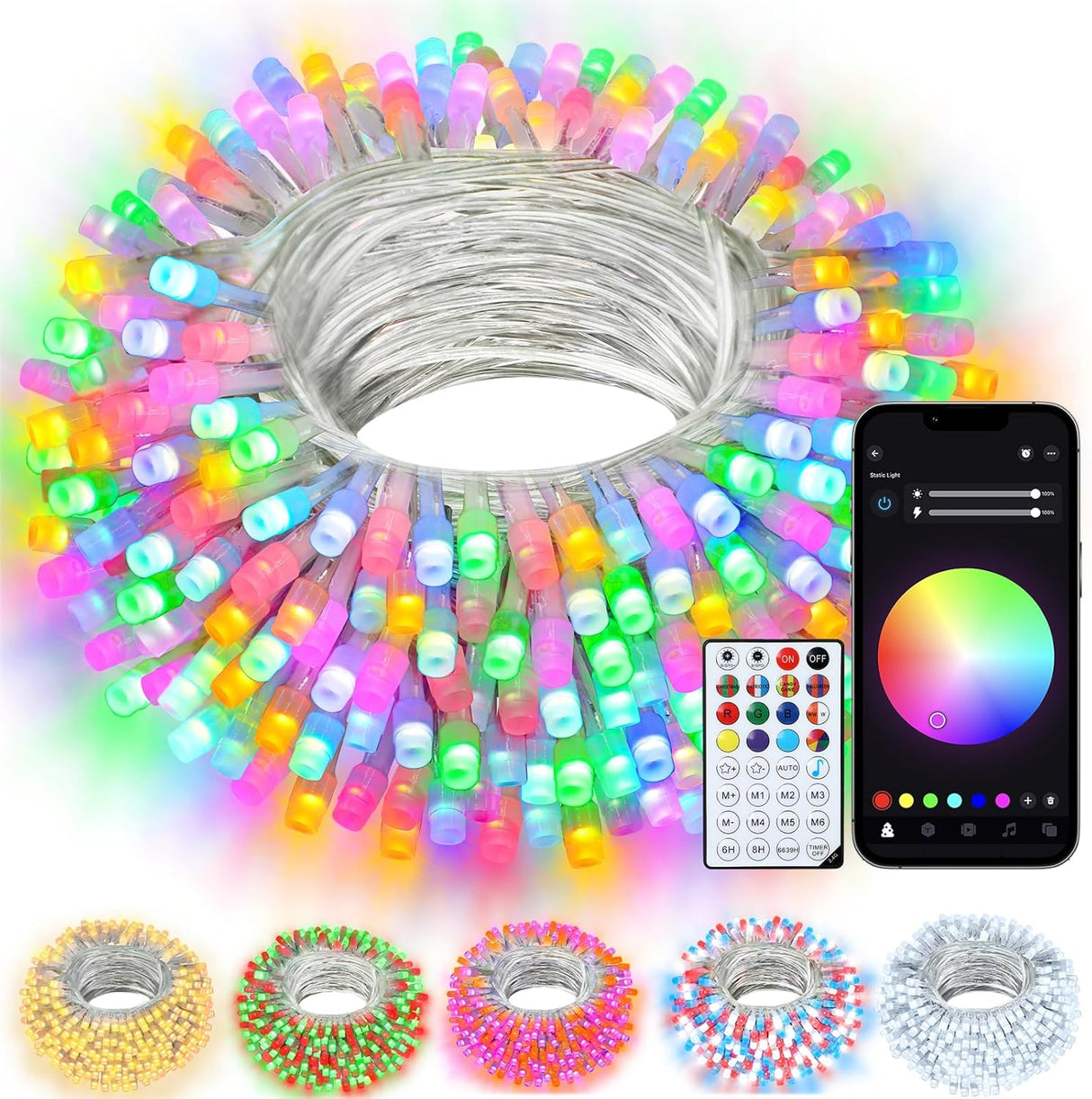 echosari Christmas Smart String Lights