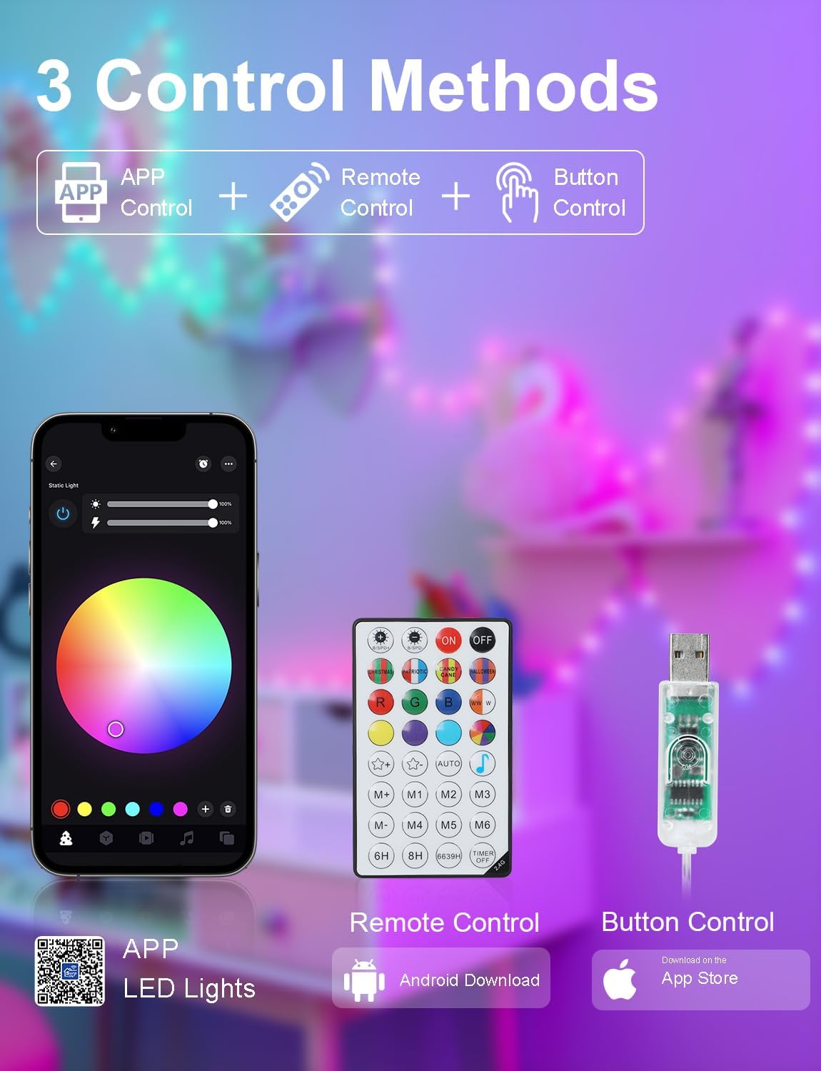 echosari Christmas Smart String Lights