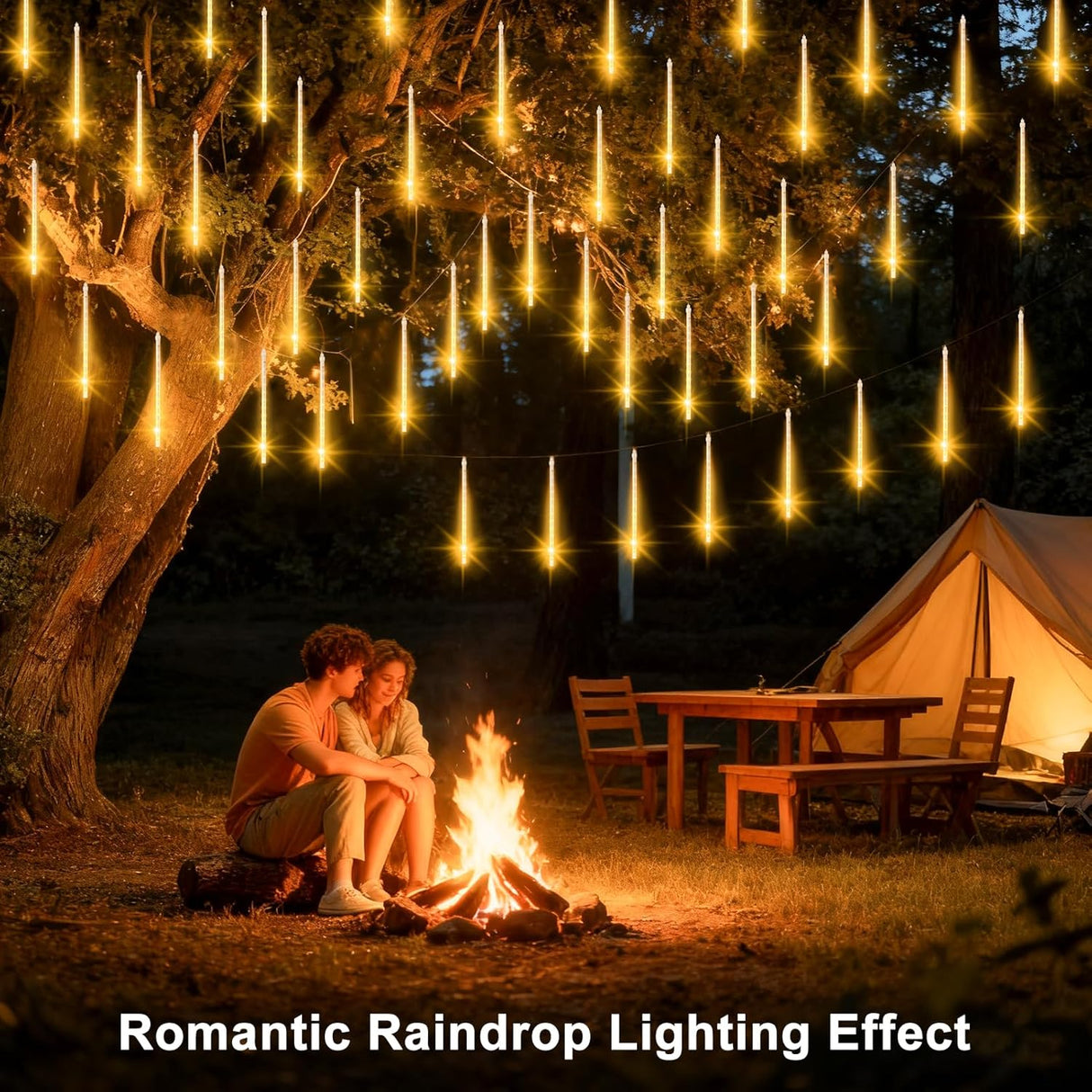 echosari Christmas Meteor Shower Lights