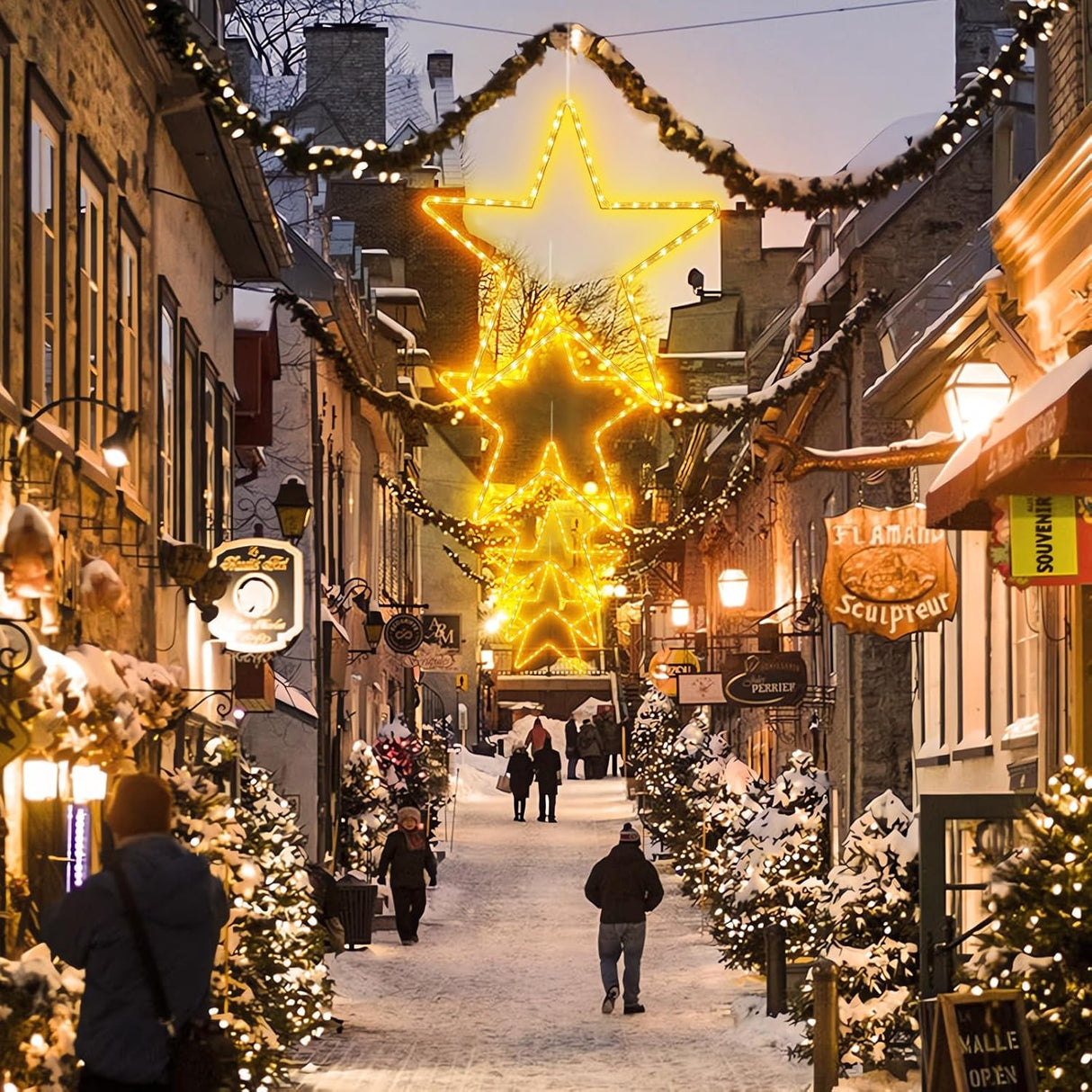 echosari 19.68" Star Outdoor Christmas Lights