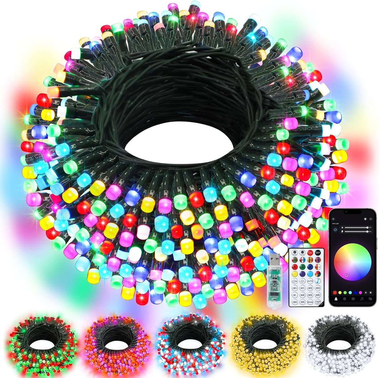 echosari Christmas Smart String Lights