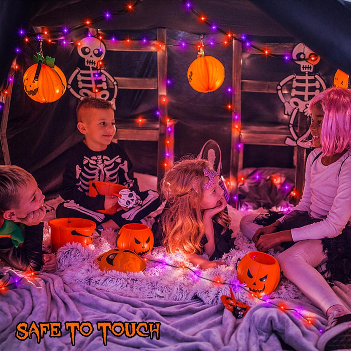 echosari 2 Pack Halloween String Lights