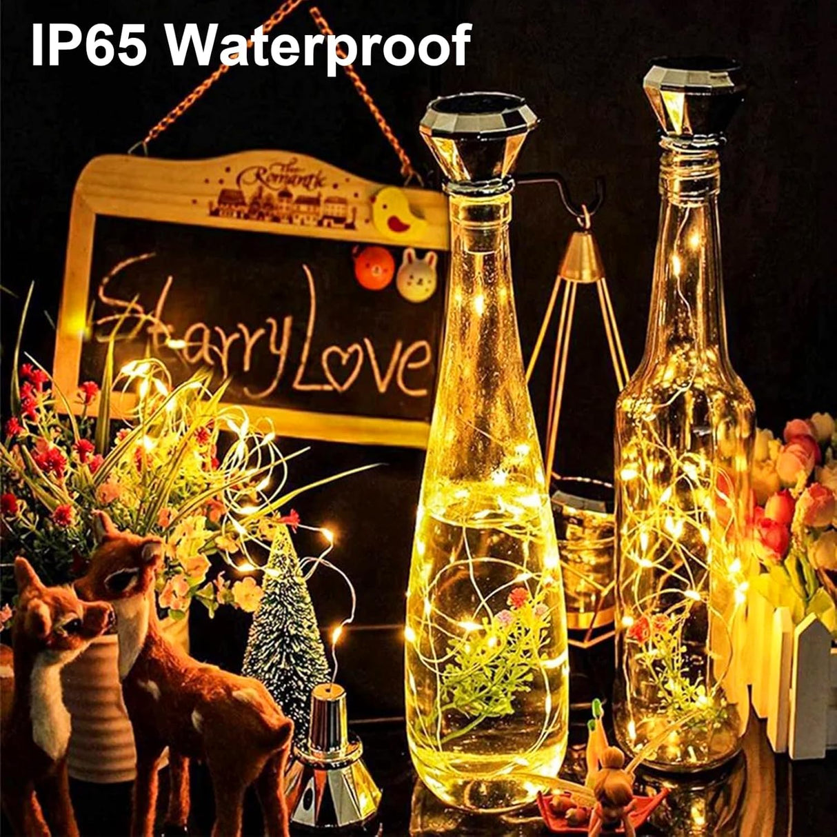 echosari 4 Pack Battery Operated Fairy Lights (Warm White)