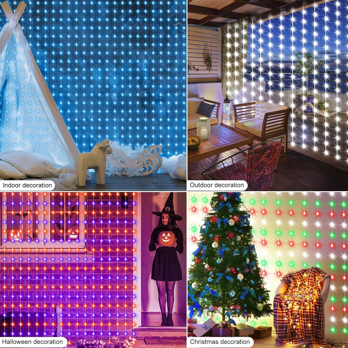 echosari Smart RGB Curtain Lights with Music Sync App