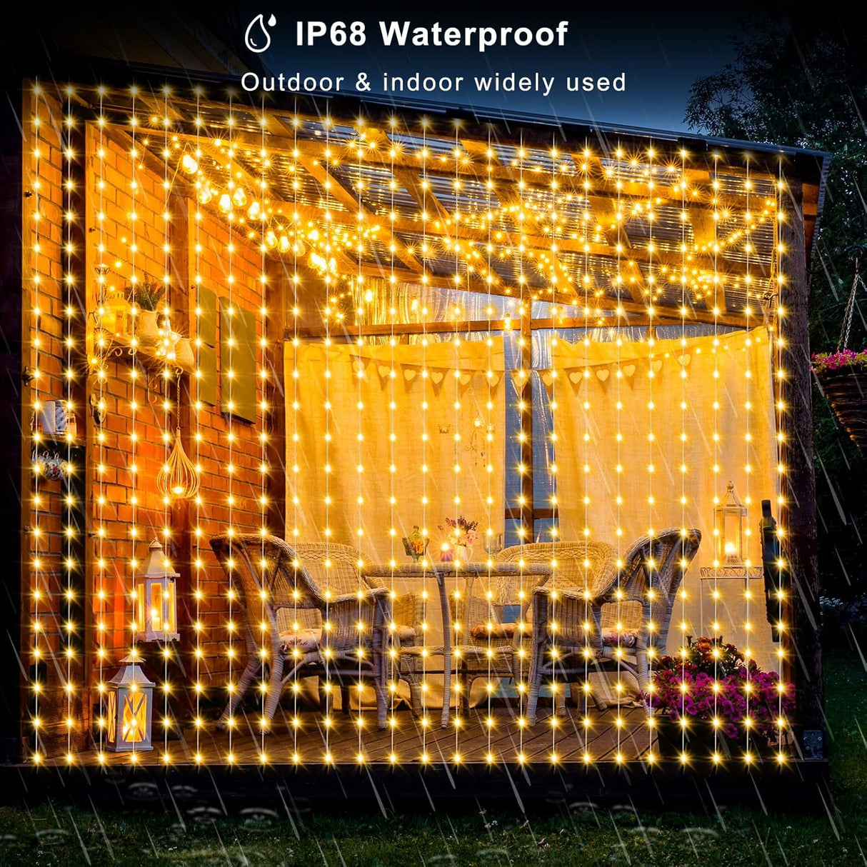 echosari Smart RGB Curtain Lights with Music Sync App