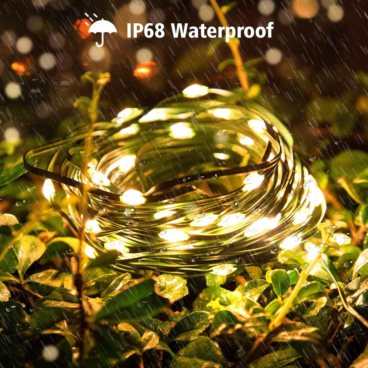 echosari 2 Pack Fairy String Lights Plug in