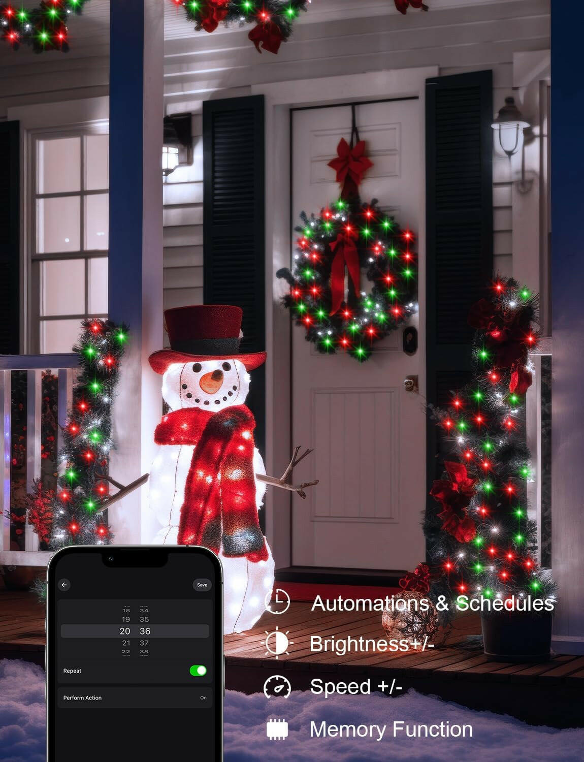 echosari Christmas Smart String Lights