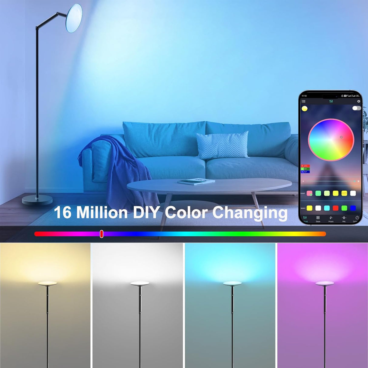 echosari Smart RGB Floor Lamp