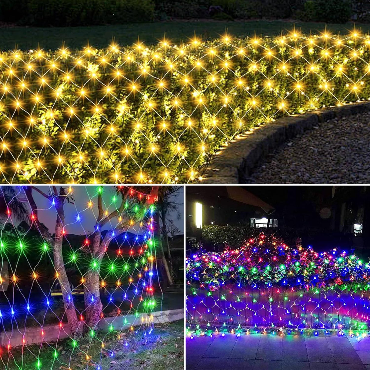echosari Dual Color Changing Large Mesh Lights