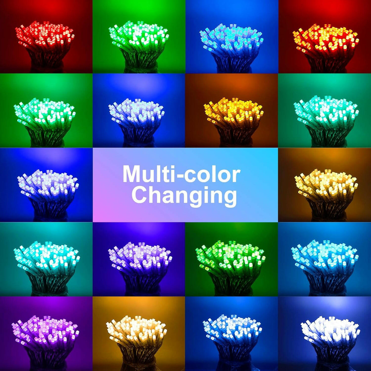 echosari Christmas String Lights  (Clear Wire)