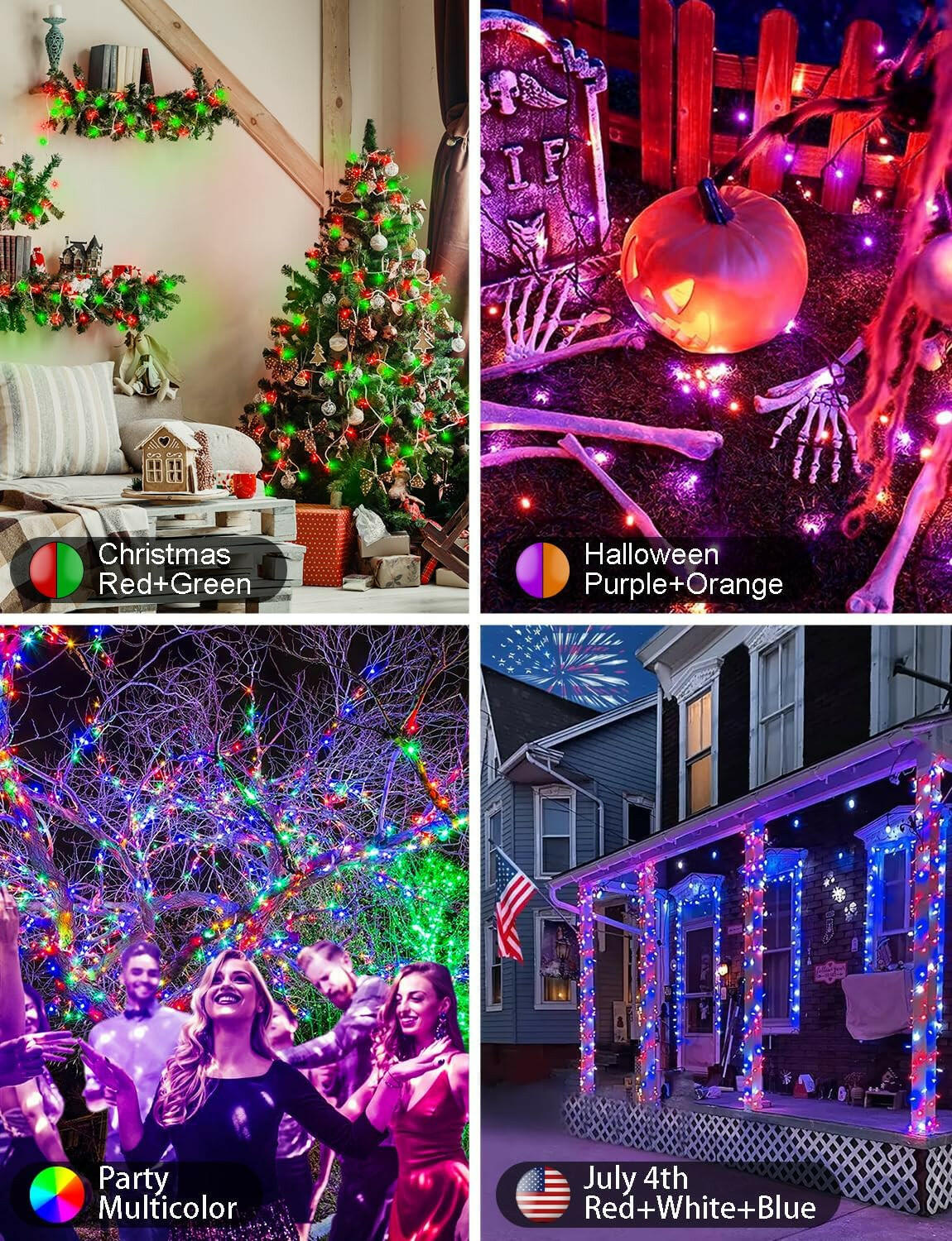 echosari Christmas Smart String Lights