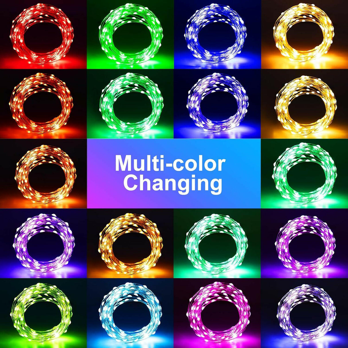 echosari Christmas Fairy Lights Battery Operated(2 Pack )