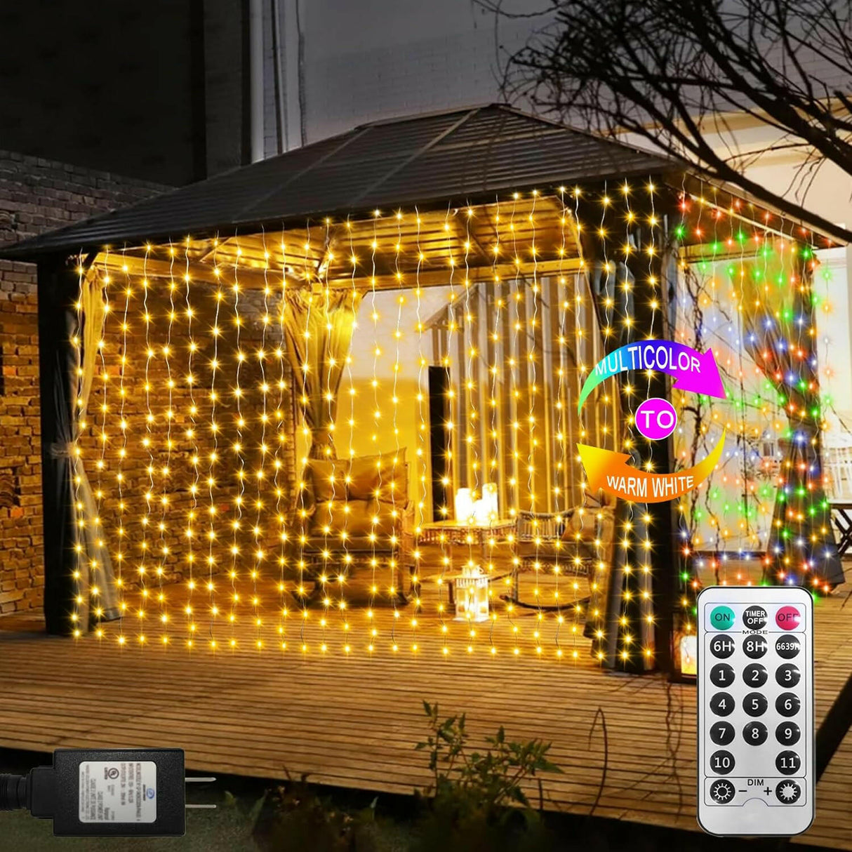 echosari Curtain Lights