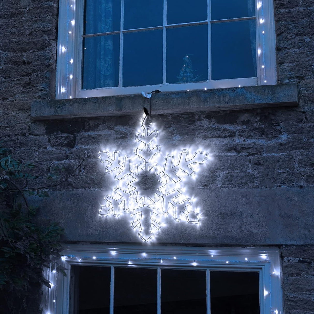 echosari 27" Christmas Big Snowflake Lights(Cool White)