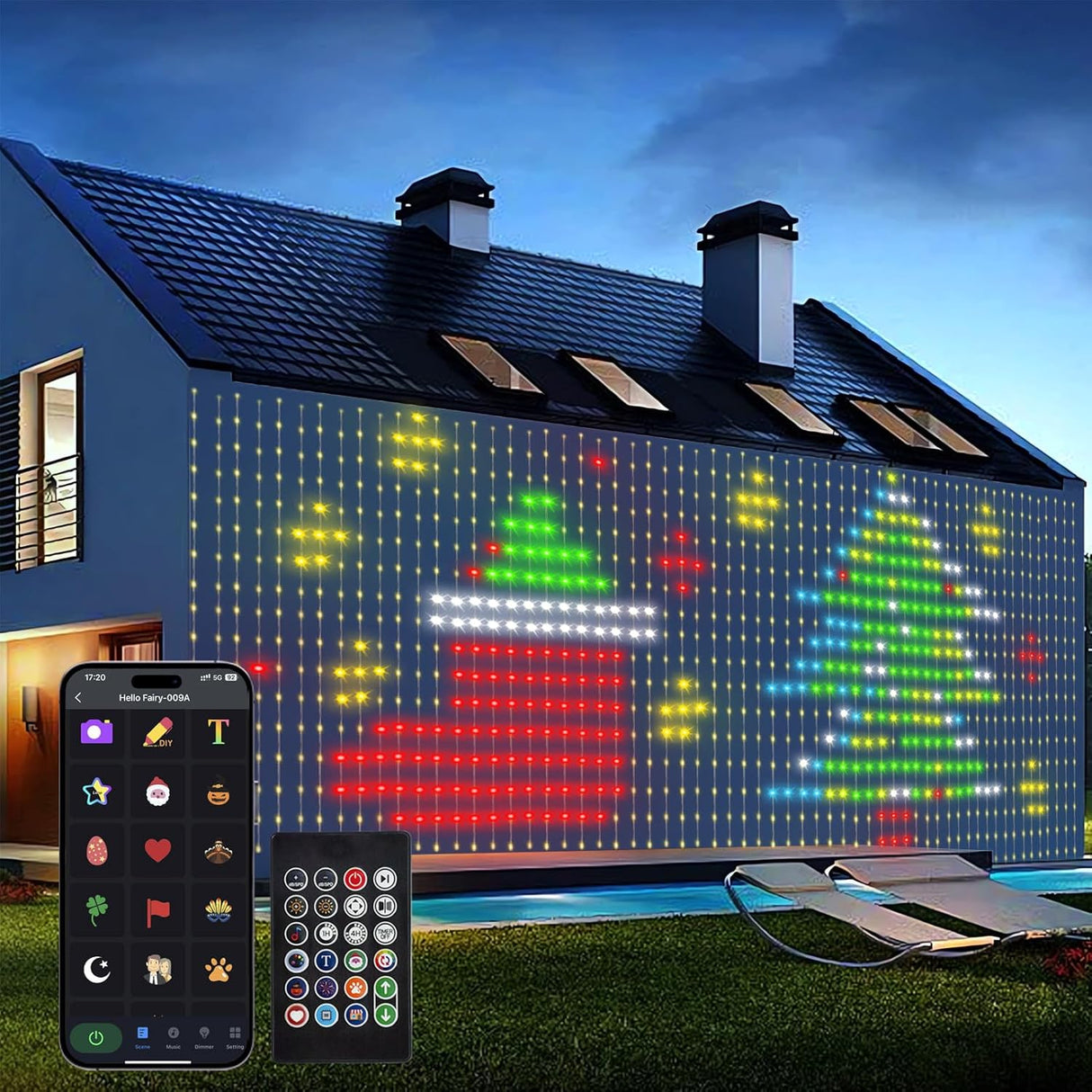 echosari Smart Curtain Lights