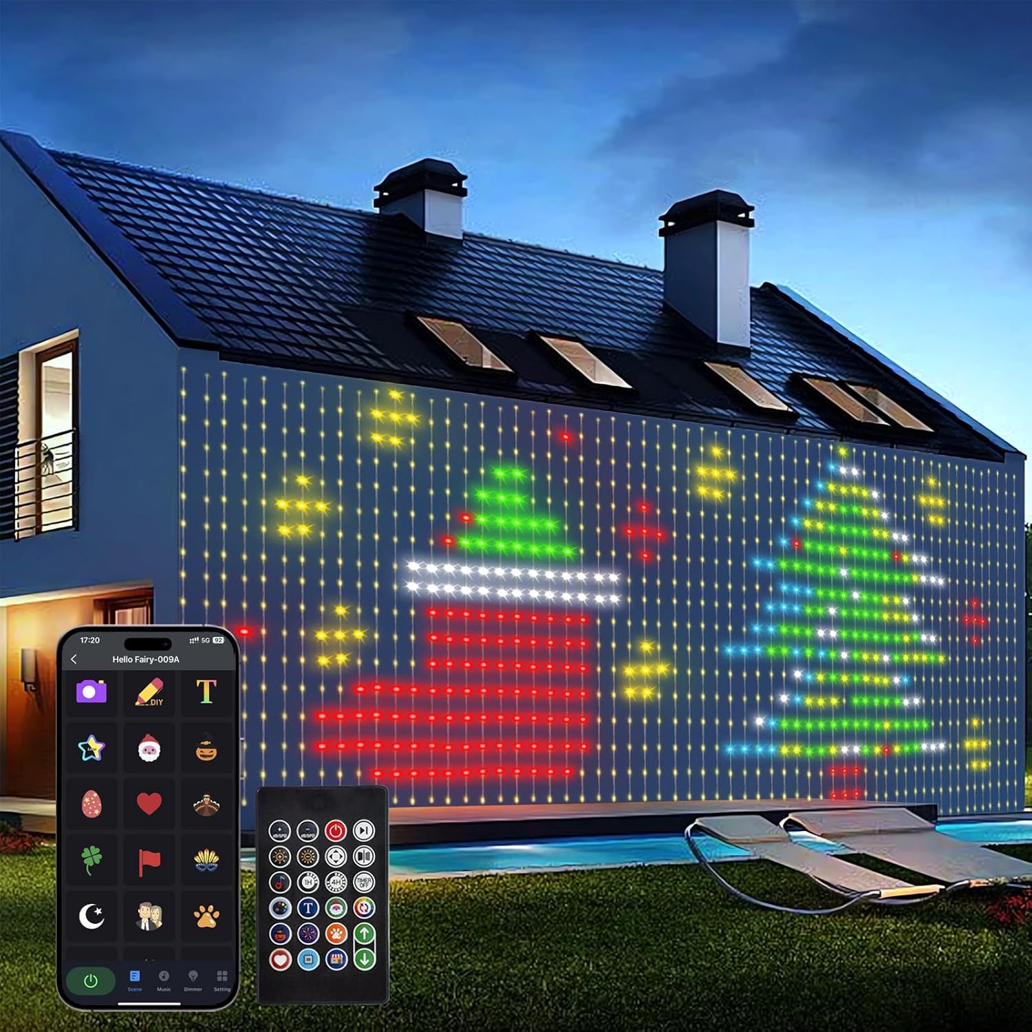 echosari Smart Curtain Lights