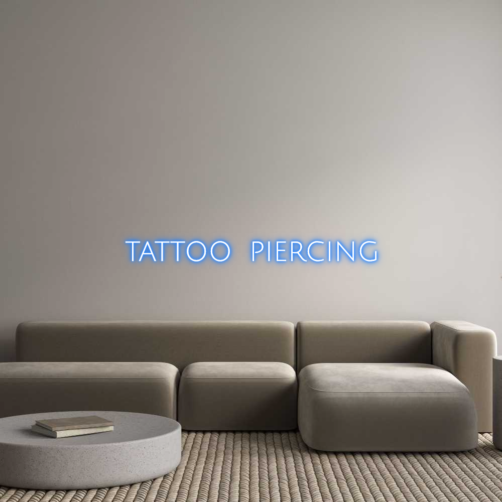 Custom Neon: TATTOO  PIERC...