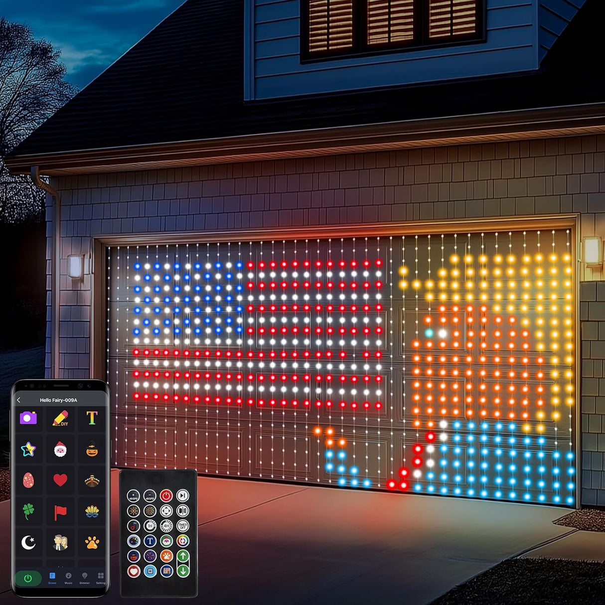 echosari Smart Curtain Lights 800 RGBIC LED