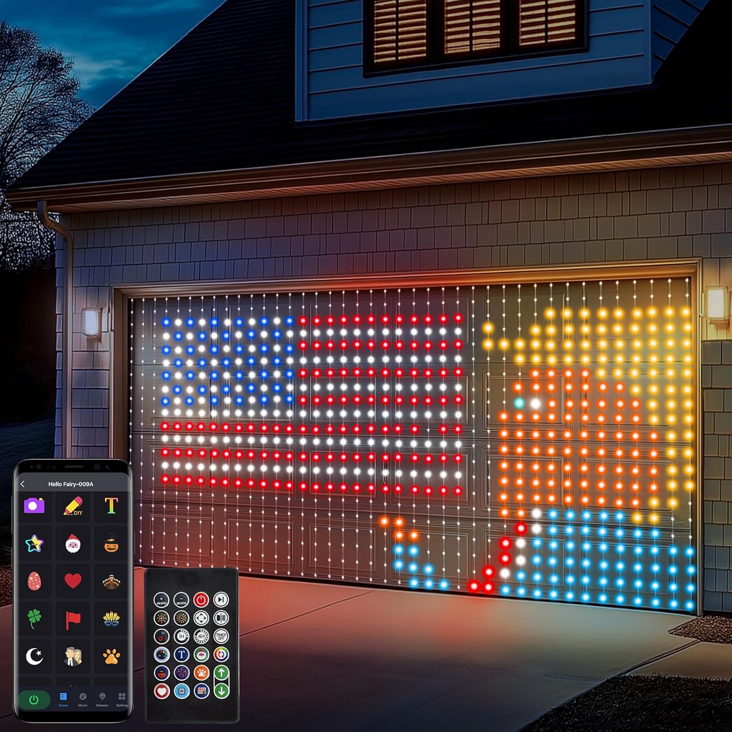 echosari Smart Curtain Lights 800 RGBIC LED