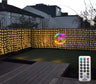 echosari Outdoor Curtain Lights Warm White & Multicolor