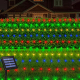 echosari  200 LED 9.8ft x 6.6ft  Solar Powered Net Lights(Multicolor)