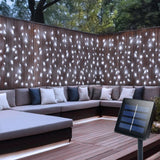 echosari 13ft x 3.3ft 200 LED Solar Curtain Lights(Cool White)
