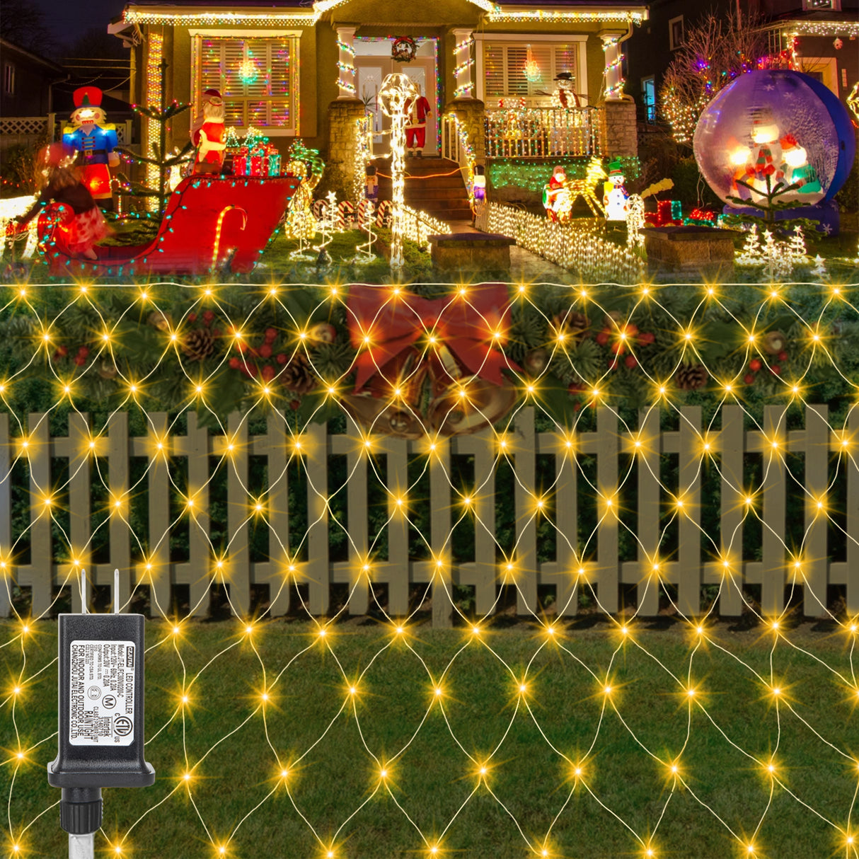 echosari Christmas Net Lights