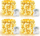 echosari 4 Pack Battery Operated Fairy Lights (Warm White)
