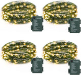 echosari 4 Pack Fairy Lights Battery Operated(Warm White)