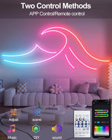 echosari 16.4ft Smart Neon Rope Lights USB