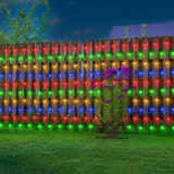 echosari  200 LED 9.8ft x 6.6ft  Solar Powered Net Lights(Multicolor)