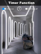 echosari Cool White Neon Rope Lights