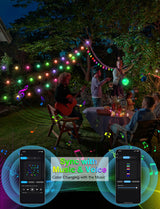echosari Smart Globe String Lights