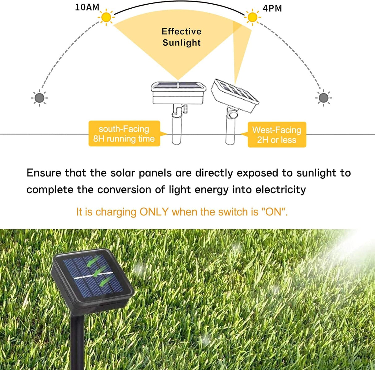 echosari 100 LED 5Ft x 5Ft Solar Net Lights(Warm White)