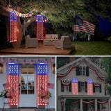 echosari Plug in American Flag Lights