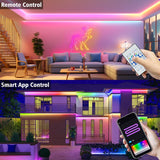 echosari 16.4ft RGB IC Smart Neon Rope Light