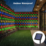 echosari  200 LED 9.8ft x 6.6ft  Solar Powered Net Lights(Multicolor)