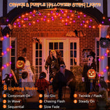 echosari 2 Pack Halloween String Lights