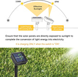 echosari 100 LED 5Ft x 5Ft Solar Net Lights (Cool White)