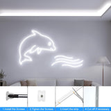 echosari 33Ft LED Neon Rope Lights(Cool White)