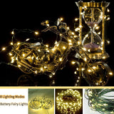 echosari 4 Pack Fairy Lights Battery Operated(Warm White)